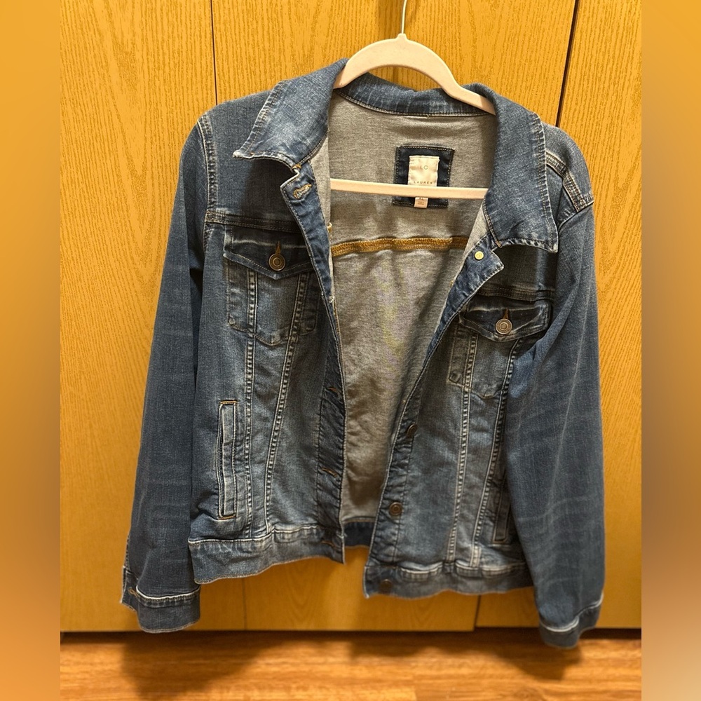 LC Lauren Conrad Classic Blue Jean Jacket
